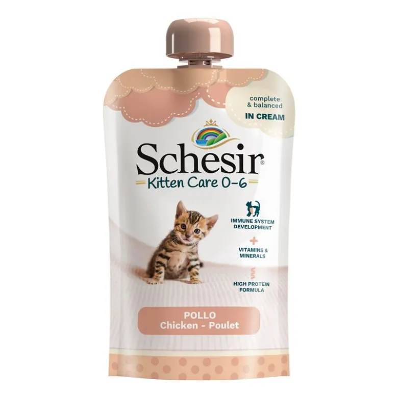 Säästöpakkaus Schesir Kitten in Cream 20 x 150 g