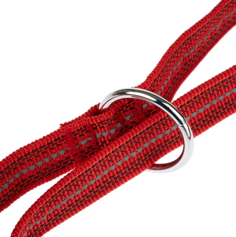 TIAKI Reflective Rubber -talutushihna, punainen