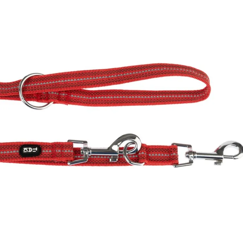 TIAKI Reflective Rubber -talutushihna, punainen
