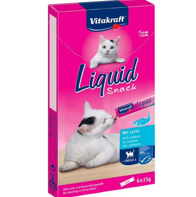 Vitakraft Cat Liquid-Snack Salmon + Omega 3