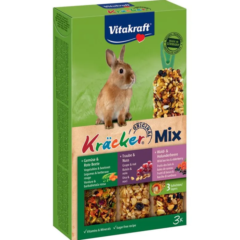 Vitakraft Kräcker Trio Mix -kääpiökaninkeksit
