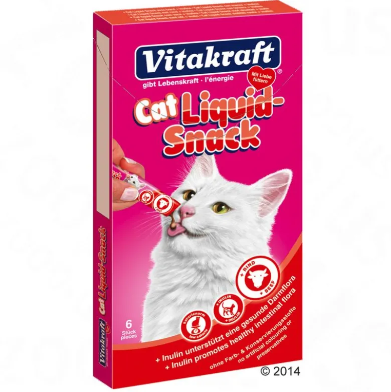 Vitakraft Liquid-Snack -säästöpakkaus, 24 x 15 g
