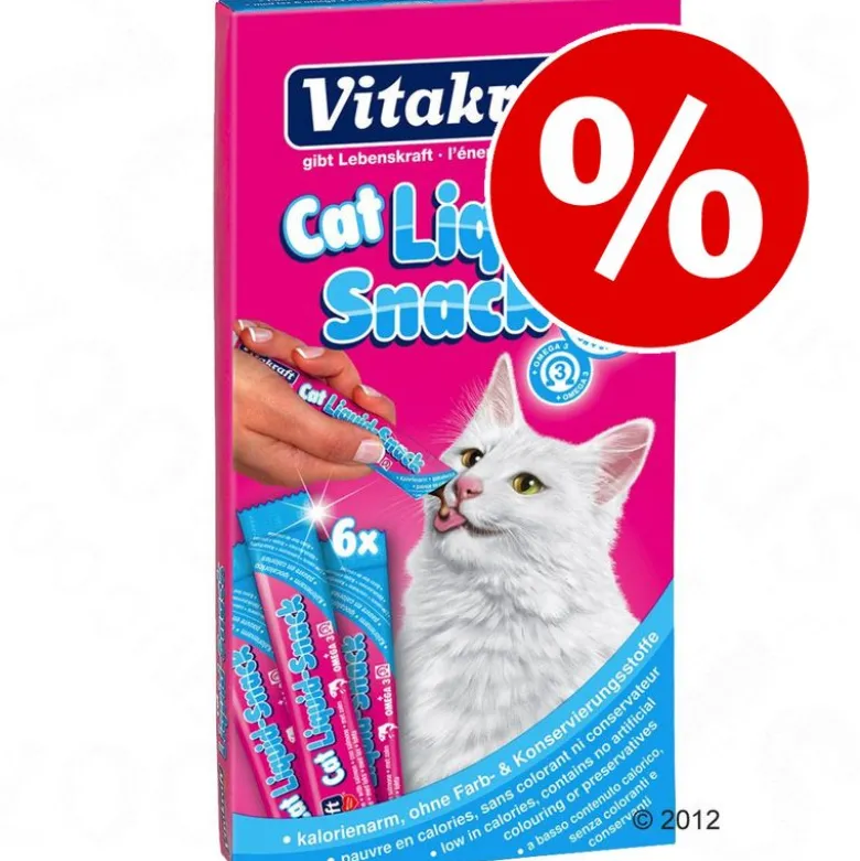 Vitakraft Liquid-Snack -säästöpakkaus, 24 x 15 g