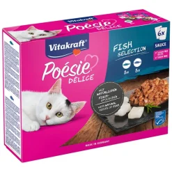 Vitakraft Poésie DéliSauce -sekoituspakkaus 6 x 85 g