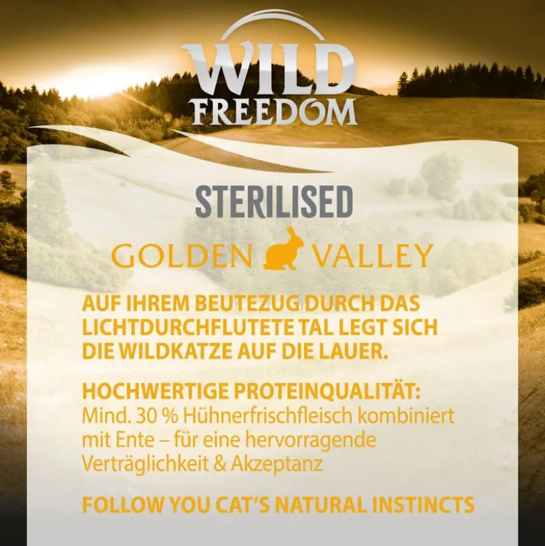 Wild Freedom Adult "Golden Valley" Sterilised kani – viljaton