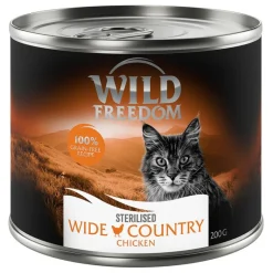 Wild Freedom Adult Sterilised 6 x 200 g – viljaton resepti
