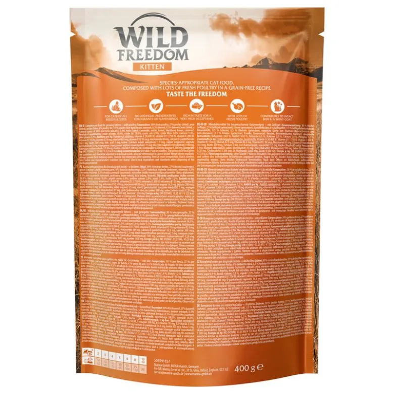 Wild Freedom Kitten "Wide Country" siipikarja - viljaton resepti