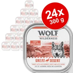 Wolf of Wilderness Adult -säästöpakkaus 24 x 300 g