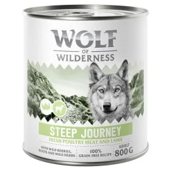 Wolf of Wilderness Adult 6 x 800 g - Paljon tuoretta siipikarjanlihaa mukana