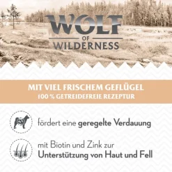 Wolf of Wilderness Adult 6 x 800 g - Paljon tuoretta siipikarjanlihaa mukana