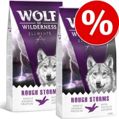Wolf of Wilderness "Elements" -säästöpakkaus 2 x 12 kg