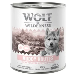 Wolf of Wilderness Junior "Expedition", 6 x 800 g