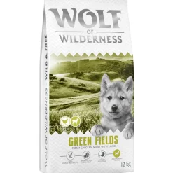 Wolf of Wilderness Junior "Green Fields" karitsa – viljaton