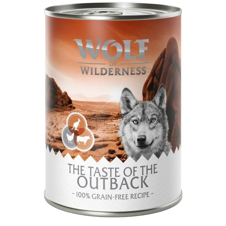 Wolf of Wilderness "The Taste Of" -säästöpakkaus 24 x 400 g