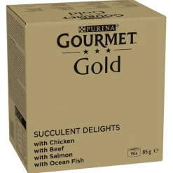 96 x 85 g Gourmet Gold + 24 x 85 g Fine Paté -lihasekoitus kaupan päälle!