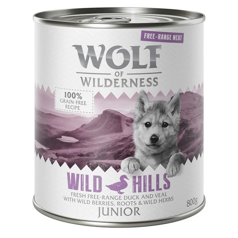 6 x 800 g Wolf of Wilderness -lajitelmat