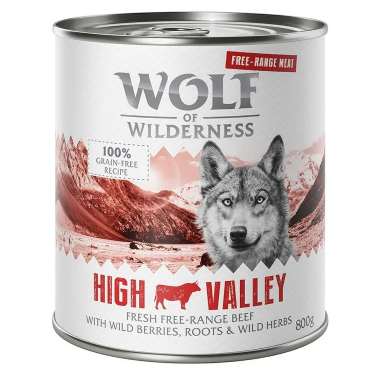 6 x 800 g Wolf of Wilderness -lajitelmat