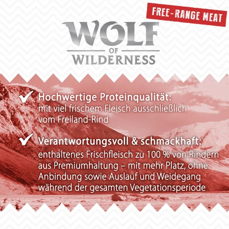6 x 800 g Wolf of Wilderness -lajitelmat