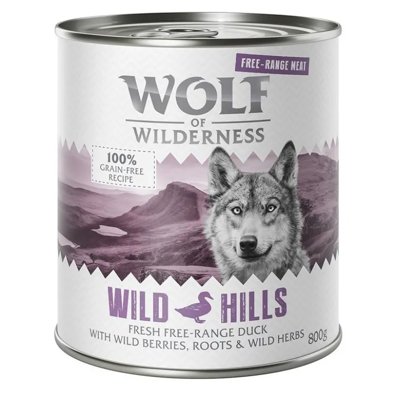 6 x 800 g Wolf of Wilderness -lajitelmat