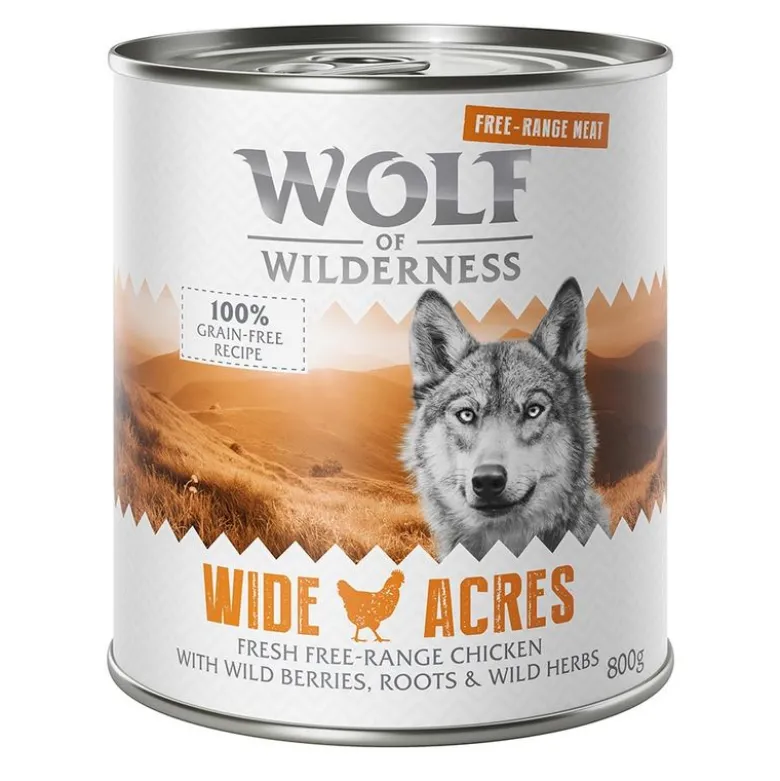 6 x 800 g Wolf of Wilderness -lajitelmat
