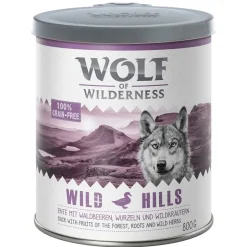 6 x 800 g Wolf of Wilderness -lajitelmat