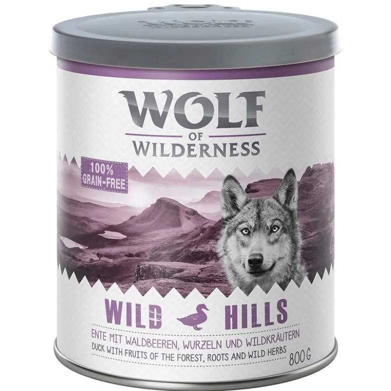 6 x 800 g Wolf of Wilderness -lajitelmat