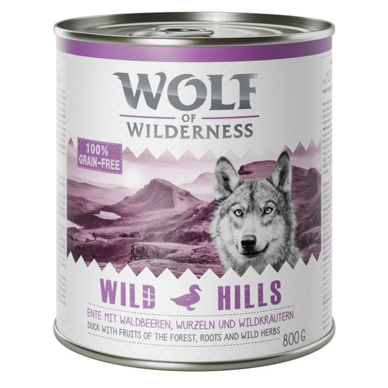 6 x 800 g Wolf of Wilderness -lajitelmat