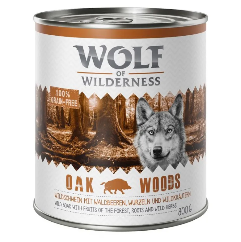 6 x 800 g Wolf of Wilderness -lajitelmat