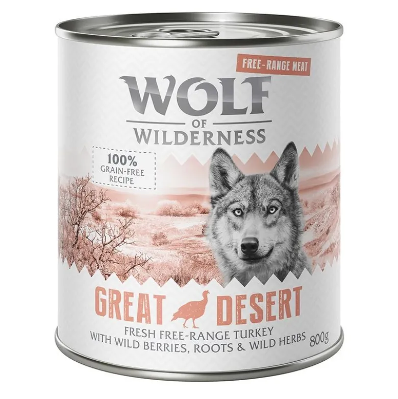 6 x 800 g Wolf of Wilderness -lajitelmat