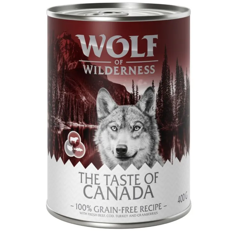 6 x 400 g Wolf of Wilderness -lajitelmat