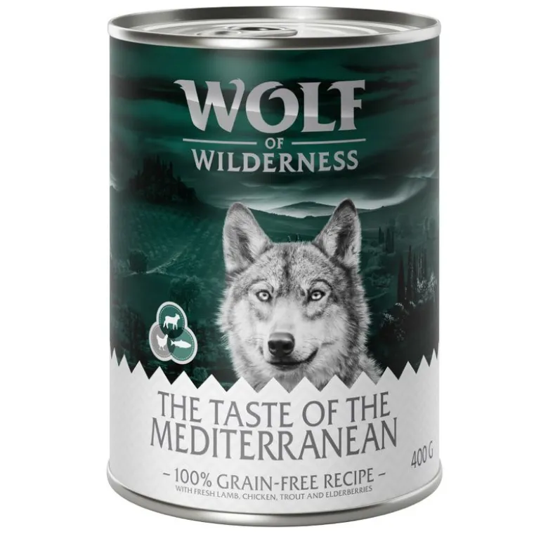 6 x 400 g Wolf of Wilderness -lajitelmat