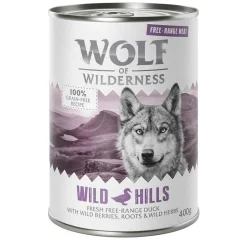 6 x 400 g Wolf of Wilderness -lajitelmat
