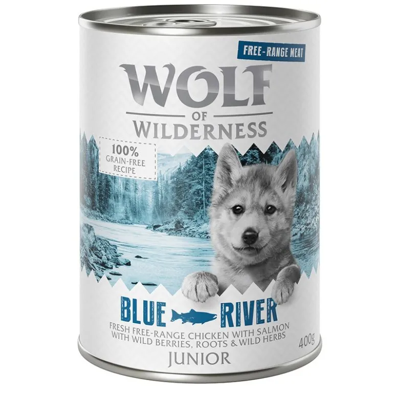 6 x 400 g Wolf of Wilderness -lajitelmat
