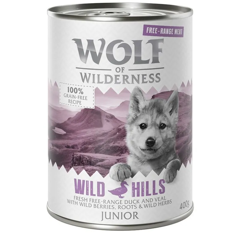 6 x 400 g Wolf of Wilderness -lajitelmat