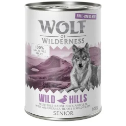 6 x 400 g Wolf of Wilderness -lajitelmat