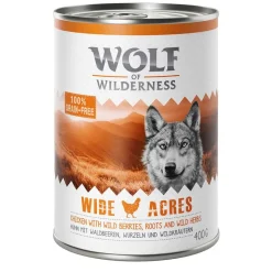 6 x 400 g Wolf of Wilderness -lajitelmat