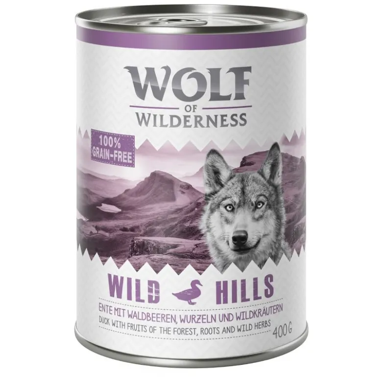 6 x 400 g Wolf of Wilderness -lajitelmat