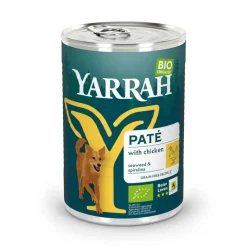 Yarrah Luomu Paté luomukana, luomuspirulina & luomumerilevä 6 x 400 g