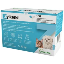 Zylkene-kapselit 75 mg alle 10 kg painaville koirille ja kissoille